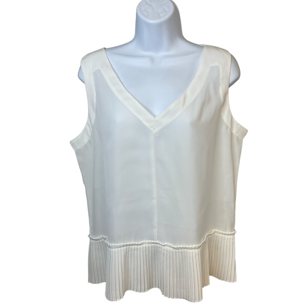 Sleeveless Blouse L Creamy Off-White
